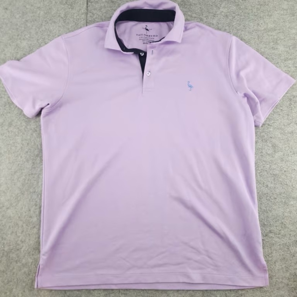 TailorByrd Men's Lavender Polo Shirt
